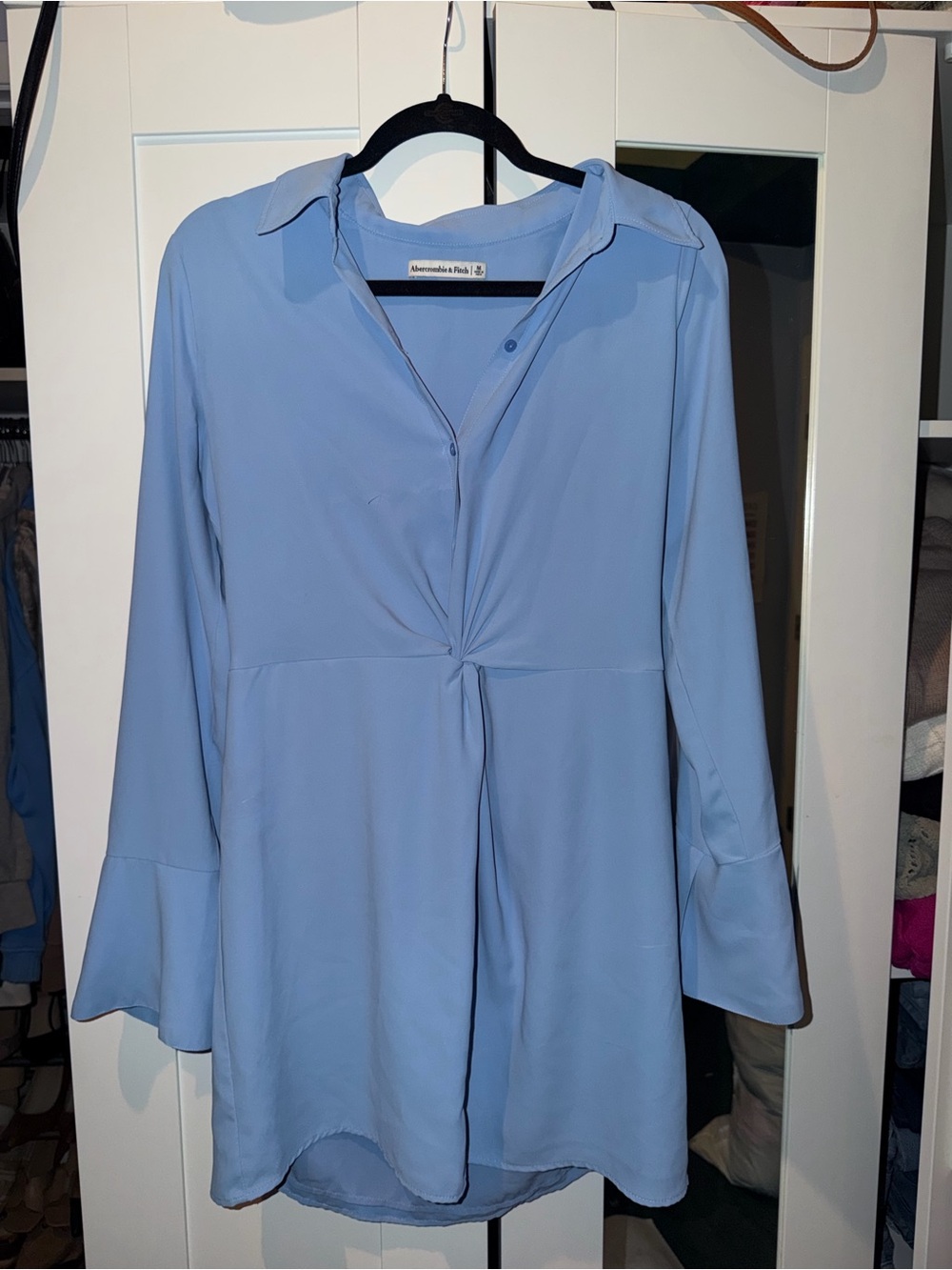 Abercrombie & Fitch Sky Blue Button-Up dress medium